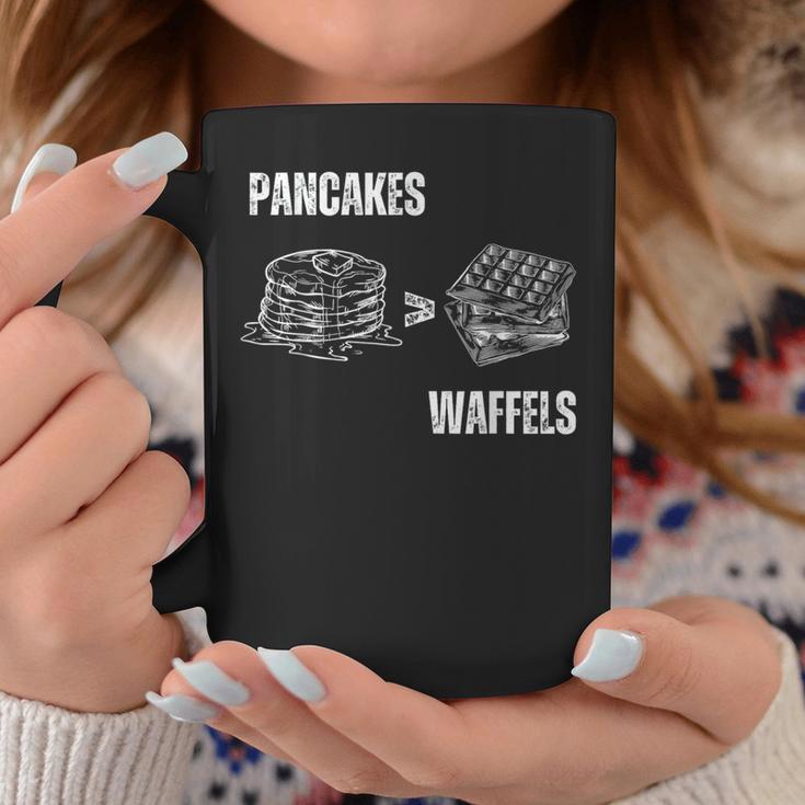 Pancakes Over Waffles Tassen Lustige Geschenke