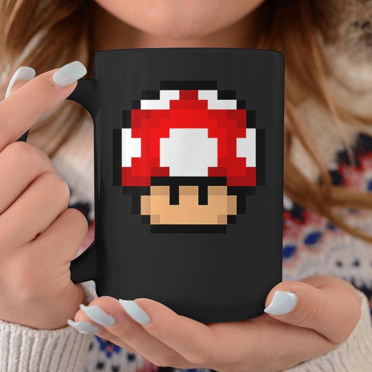 Pixel Retro Gaming Mushroom Tassen Lustige Geschenke