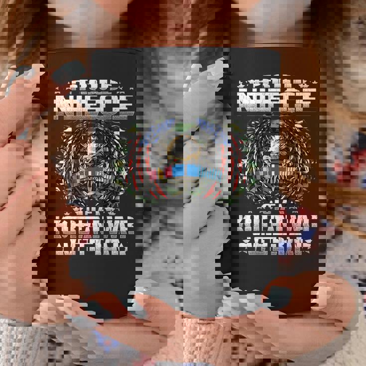 Proud Niece Of A Korean War Veteran Military Vet's Family Graphic Print Coffee Mug Unique Gifts
