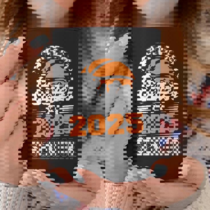 Proud Sister Of A 2025 Senior Basketball Graduate Grad 2025 Graphic Print Coffee Mug Unique Gifts