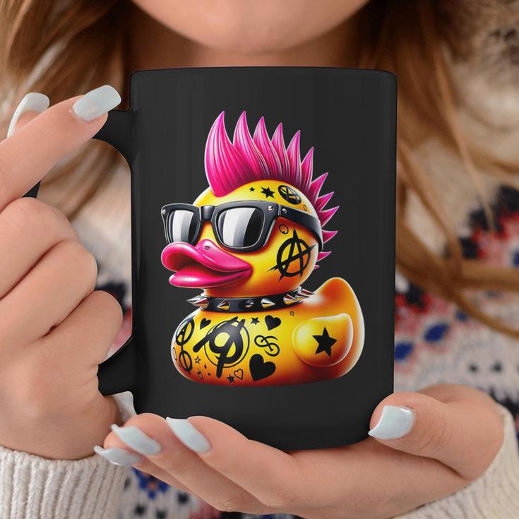 Punk Duck Duckling Punk Rocker Animal Lover Tassen Lustige Geschenke