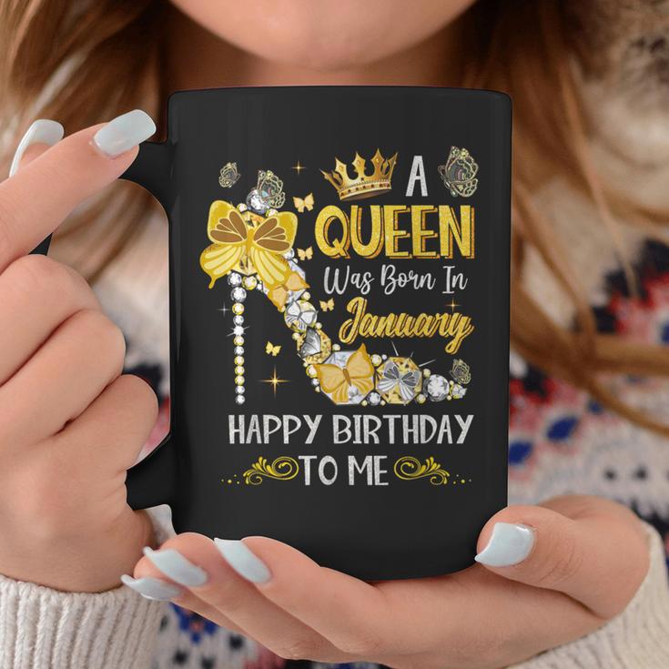 A Queen Was Born In January Happy Birthday Tassen Lustige Geschenke