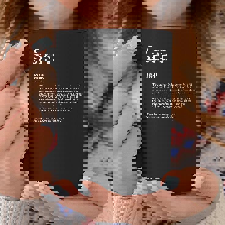 Sara Is Kind Hearted Name Definition Sara Taza de café Regalos divertidos