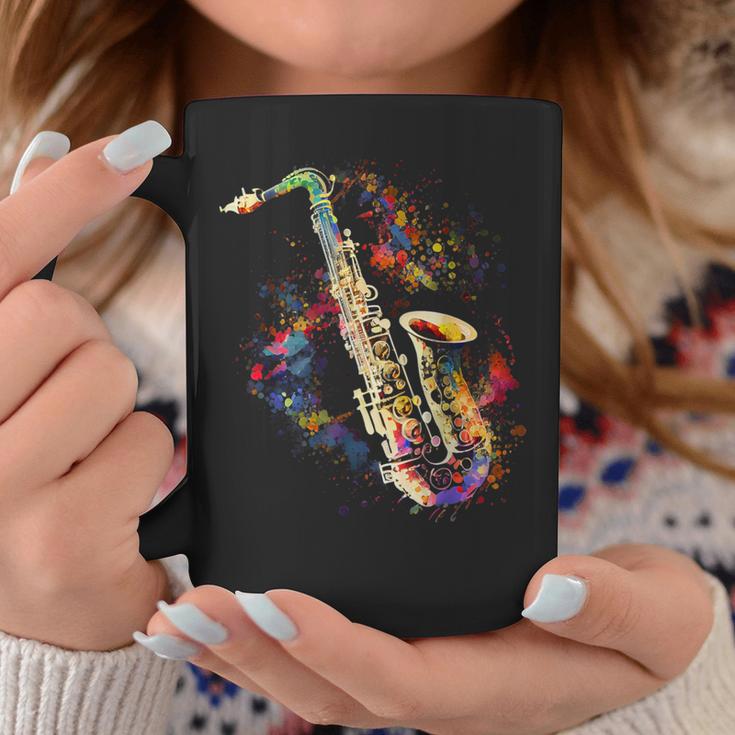 Saxophone Colourful Musician Saxophone For Saxophonists Tassen Lustige Geschenke