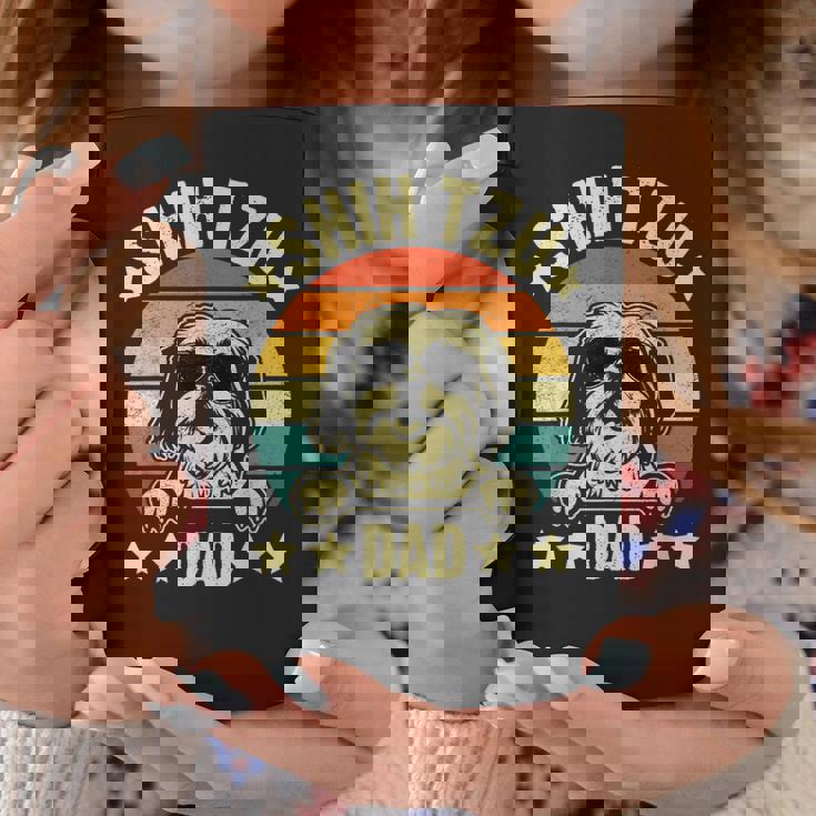 Shih Tzu Dad Father's Day Pet Dog Breed Pet Paw Coffee Mug Personalized Gifts
