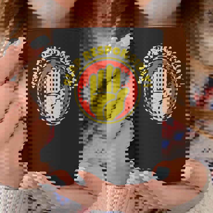 Slap Responsablemente Para El Campeón De Slapboxing Atleta De Boxeo Slap Taza de café Regalos divertidos