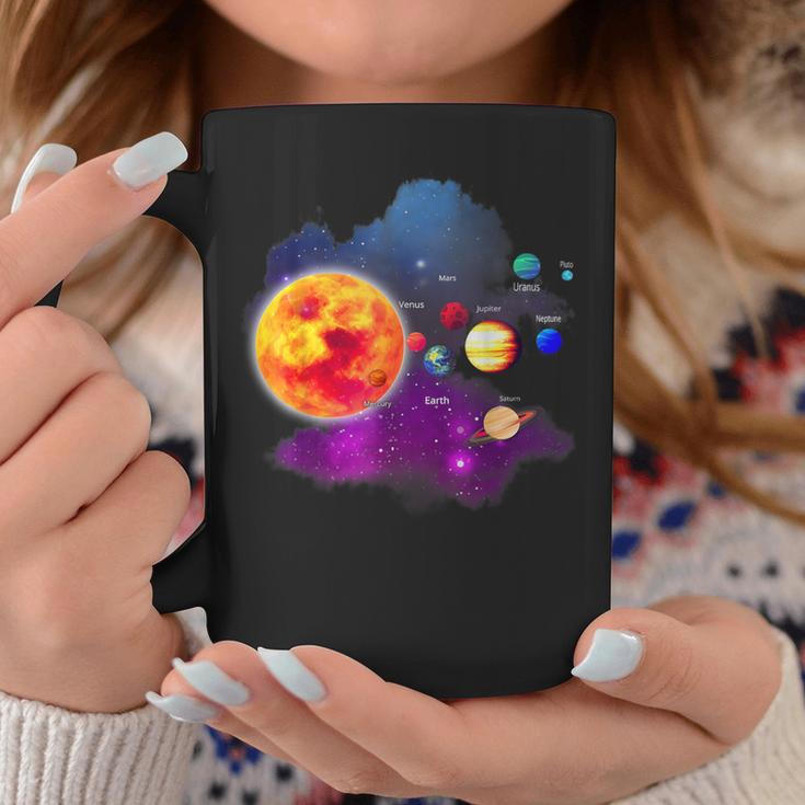 Solar System Motif With Sun Planets Stars Galaxies Tassen Lustige Geschenke