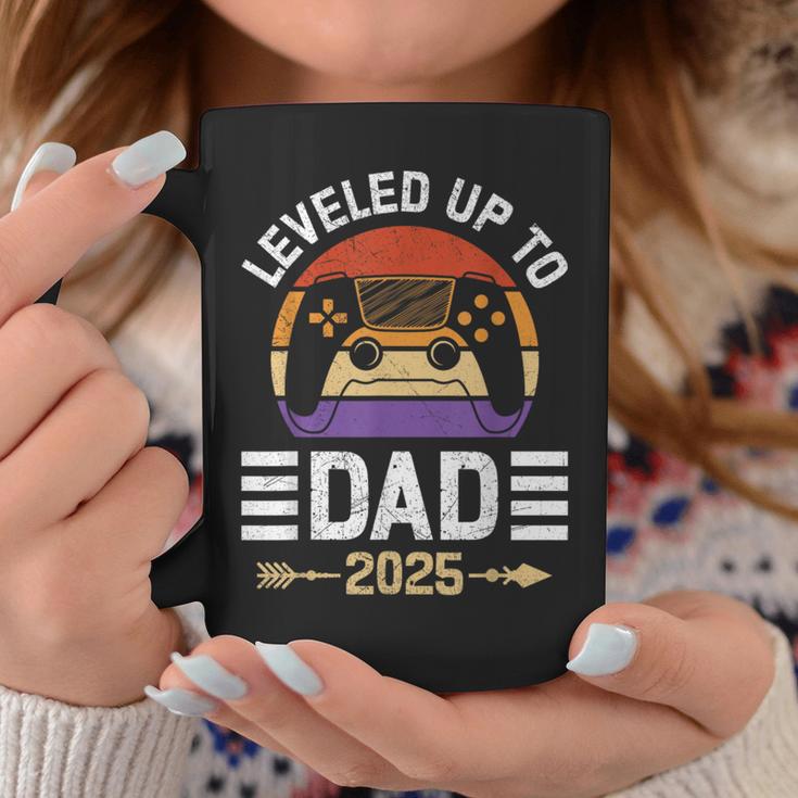 Spielerpapa Leveled Up To Daddy 2025 Dadintage Tassen Lustige Geschenke