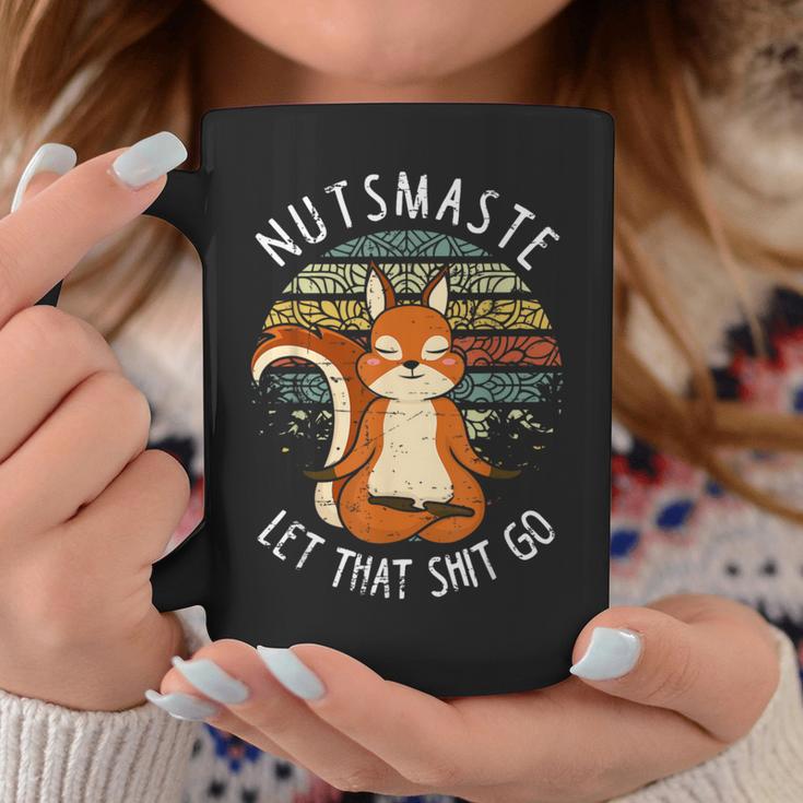 Squirrel Nutsmaste Yoga Meditation Retrointage Tassen Lustige Geschenke