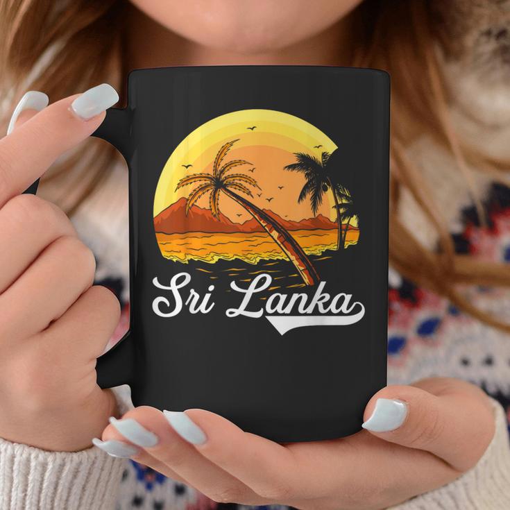 Sri Lanka Palm Tree Ocean Summer Holiday Sri Lanka S Tassen Lustige Geschenke