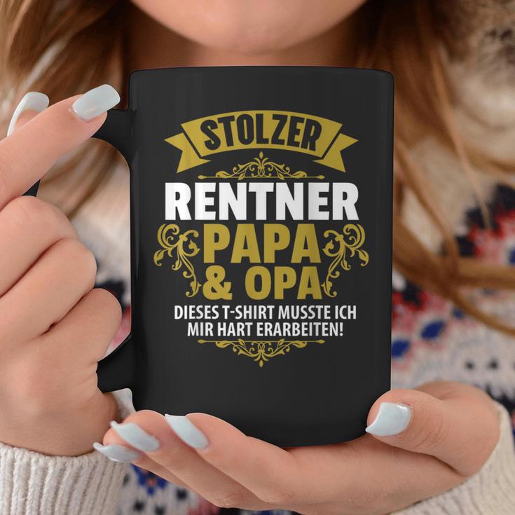 Stolzer Pensioner Papa Grandpa Retirement Pension Tassen Lustige Geschenke