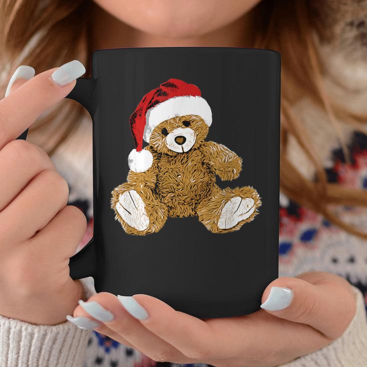 With Teddy Bear And Santa Hat Teddy Bear Christmas Tassen Lustige Geschenke