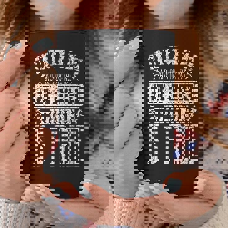Tócame Tu Primera Lección De Jiu Jitsu Arte Marcial Taza de café Regalos divertidos