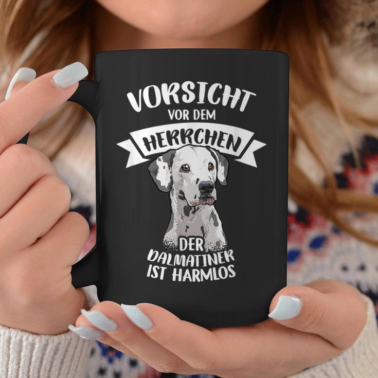 Vorsichtor Dem Herrchen Der Dalmatian Ist Harmlos Gassi Tassen Lustige Geschenke