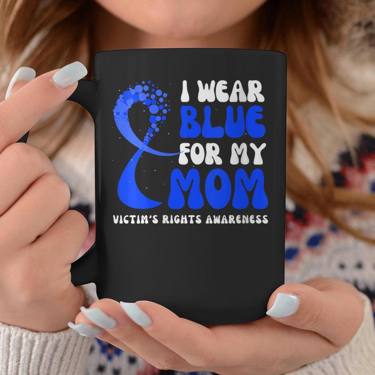 Victim Rights Ribbon I Wear Blue For My Mom Victim's Rights Awareness Ribbon Graphic Print ...