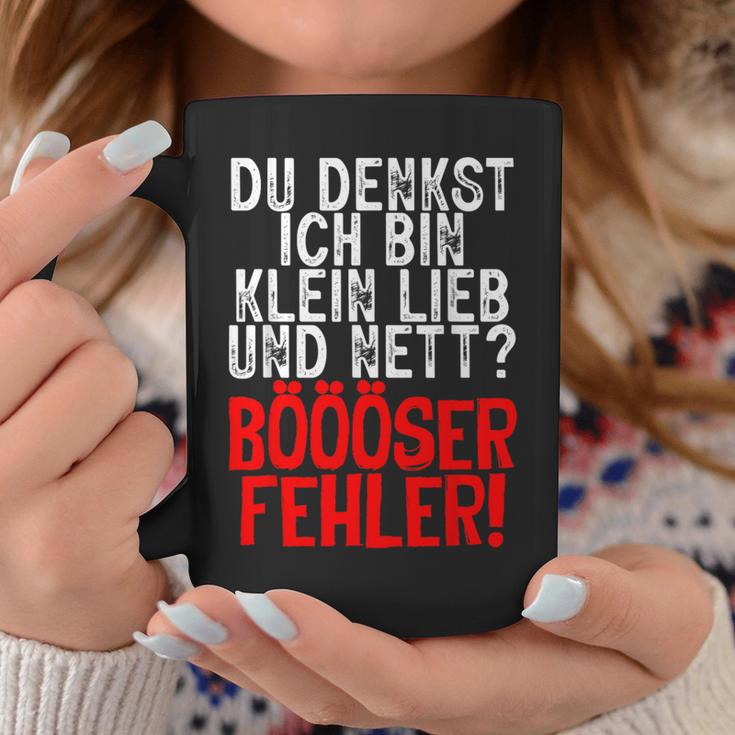 Women's Du Denkst Ich Bin Klein Lieb Nett Böser Fehl Tassen Lustige Geschenke