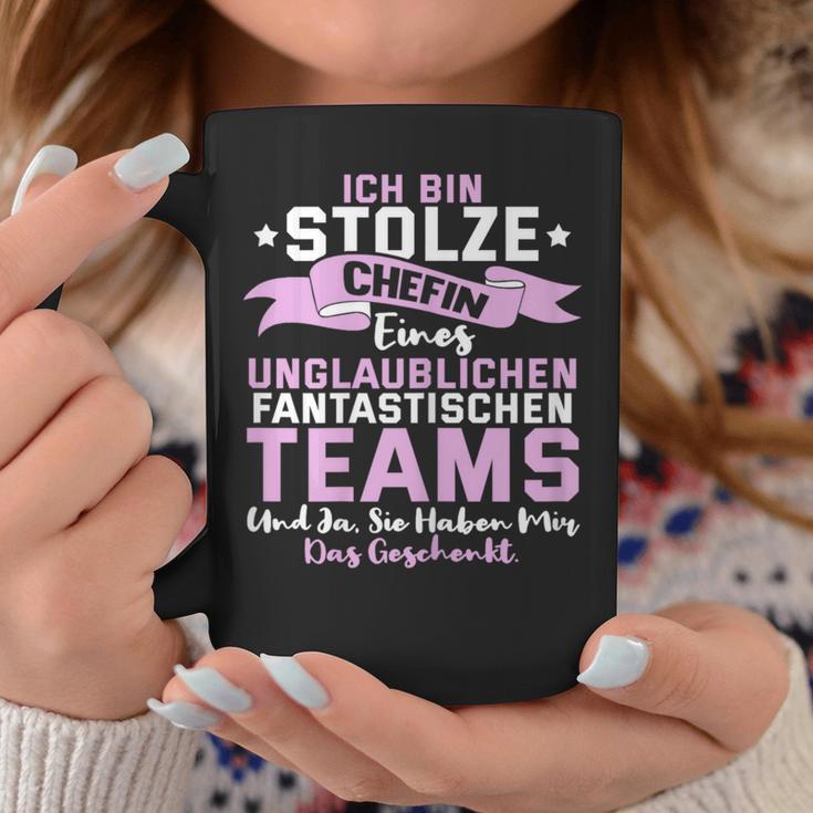 Women's Ich Bin Stolze Chefin Einer Unbelievably Fantastic Team Tassen Lustige Geschenke