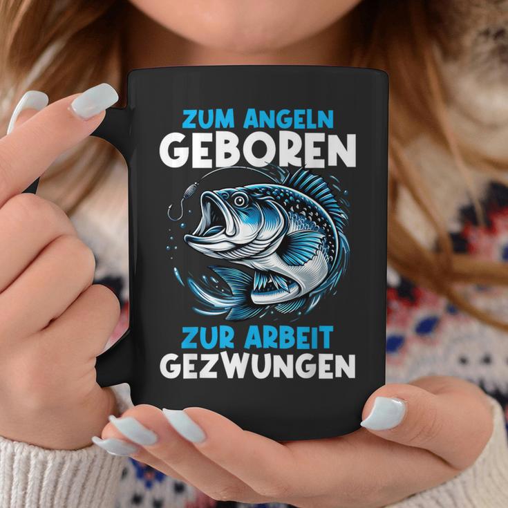 Zum Angeln Geboren Zur Arbeit Gezwungen Angelrute Angler Tassen Lustige Geschenke