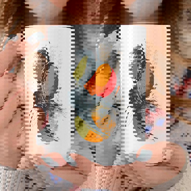 Arte Pintura Geométrica Dibujo Abstracto Arte Taza de café Regalos divertidos