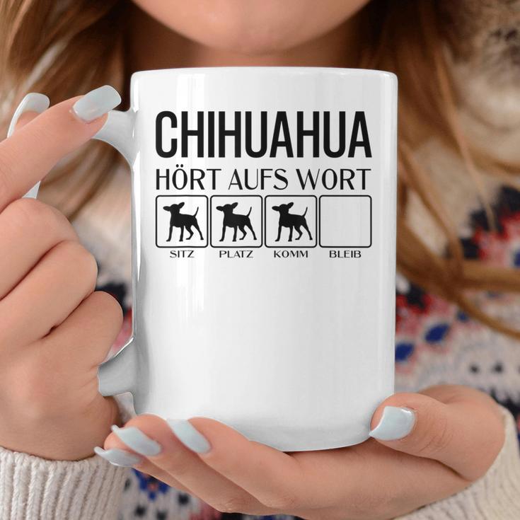 Chihuahua Hört Auf Wort Chihuahua Gray Tassen Lustige Geschenke