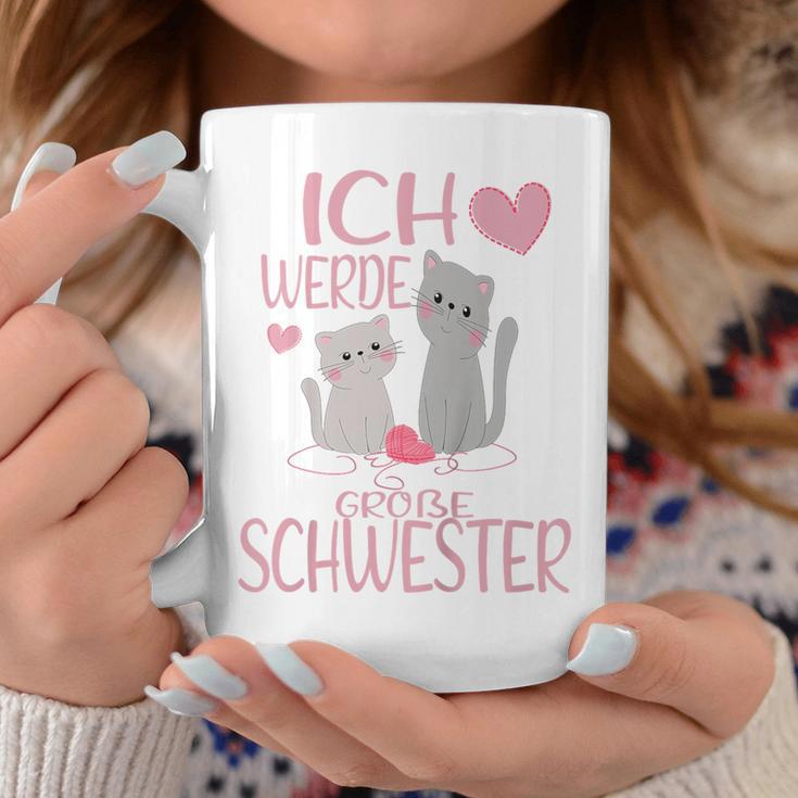 Children's Ich Werde Große Schwester Ich Werde Große Schwester 2023 Cat Tassen Lustige Geschenke