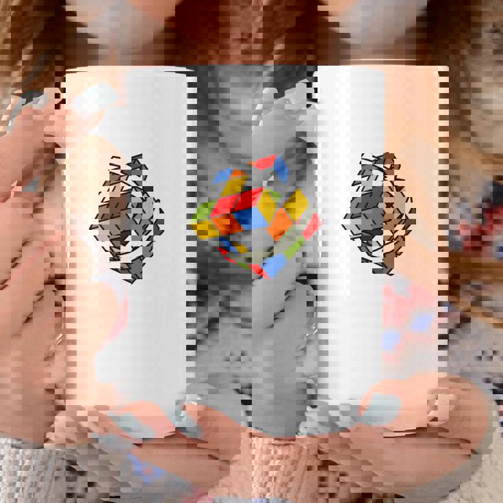 Cubo Rubik Cube Magic Cubo Retro Rubiintage Nerd Manga Larga Taza de café Regalos divertidos