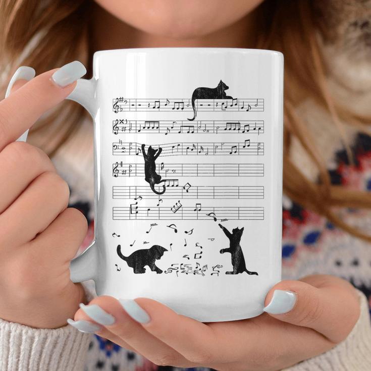 Cute Cat Music Noteintage Notes Musician Tassen Lustige Geschenke