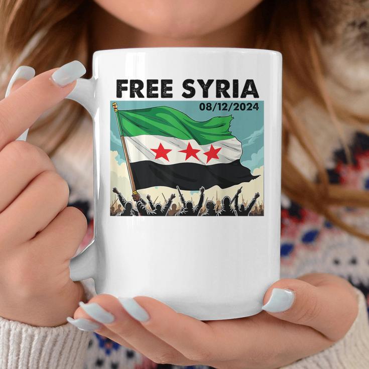 Free Syria Syria Revolution Freedon Flag Blue Tassen Lustige Geschenke