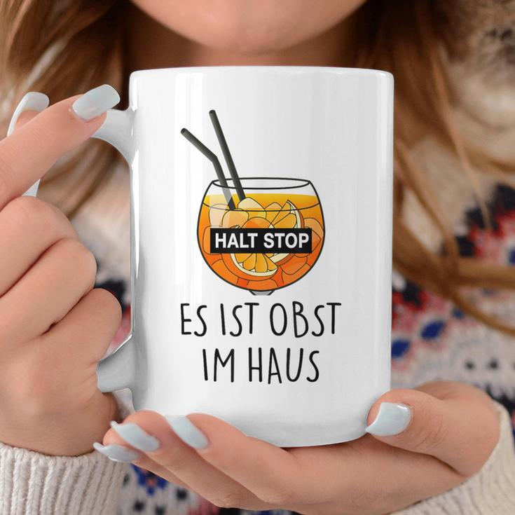 Fun Halt Stop Es Ist Obst Im Haus Aperoliker Spritzz Club Tassen Lustige Geschenke