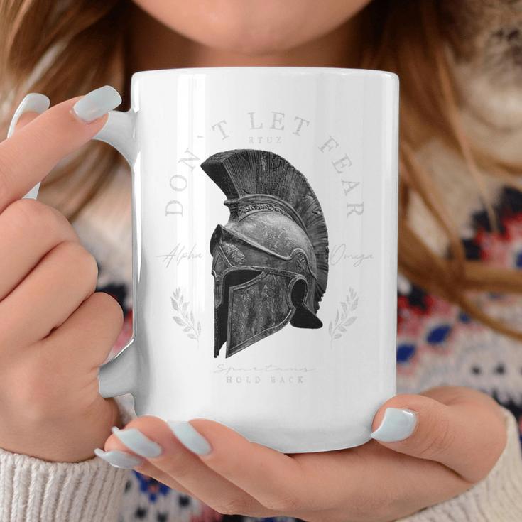 Greek Sparta Helmet Warrior Soldier Backprint Spartan Tassen Lustige Geschenke