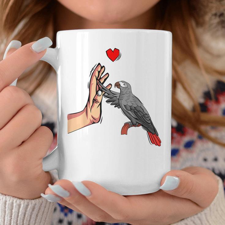 Grey Parrot Love Parrot Heart Bird Tassen Lustige Geschenke