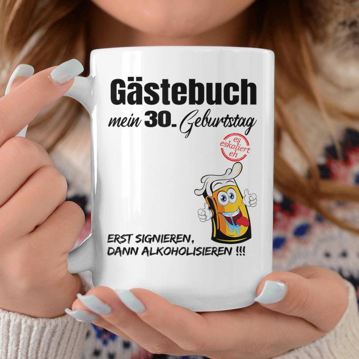 Guest Book 30Th Birthday Man Woman 30Th Birthday Decoration Tassen Lustige Geschenke