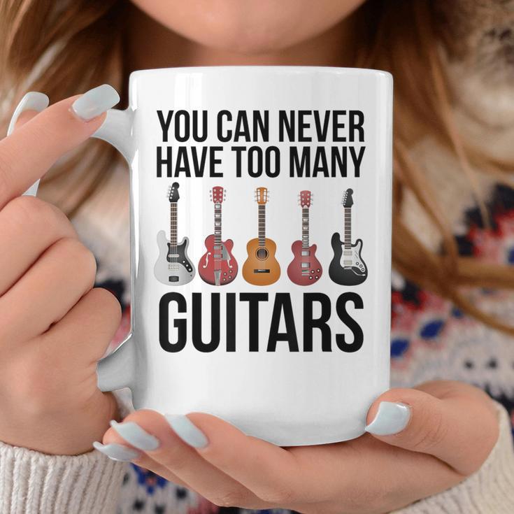 Never Too Many Guitars Guitar Tassen Lustige Geschenke