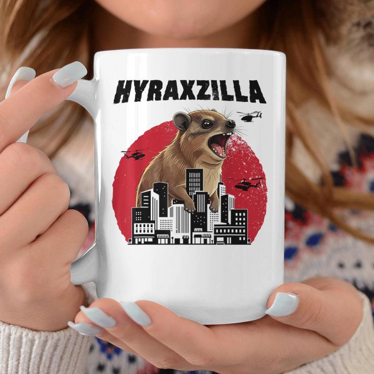 Hyraxzilla Rock Hyrax Lover Awawa Angry Marmot Gray Tassen Lustige Geschenke