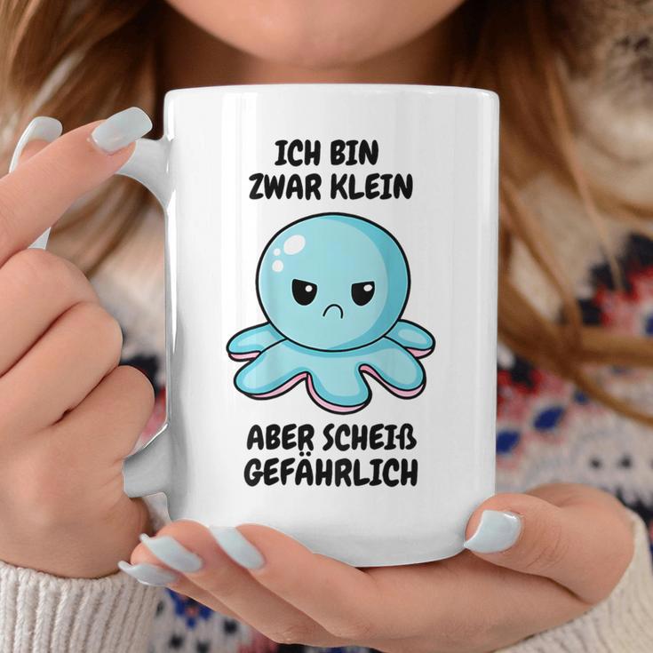 Ich Bin Zwar Klein Aber Scheiß Gefährlich Oktopus Tassen Lustige Geschenke