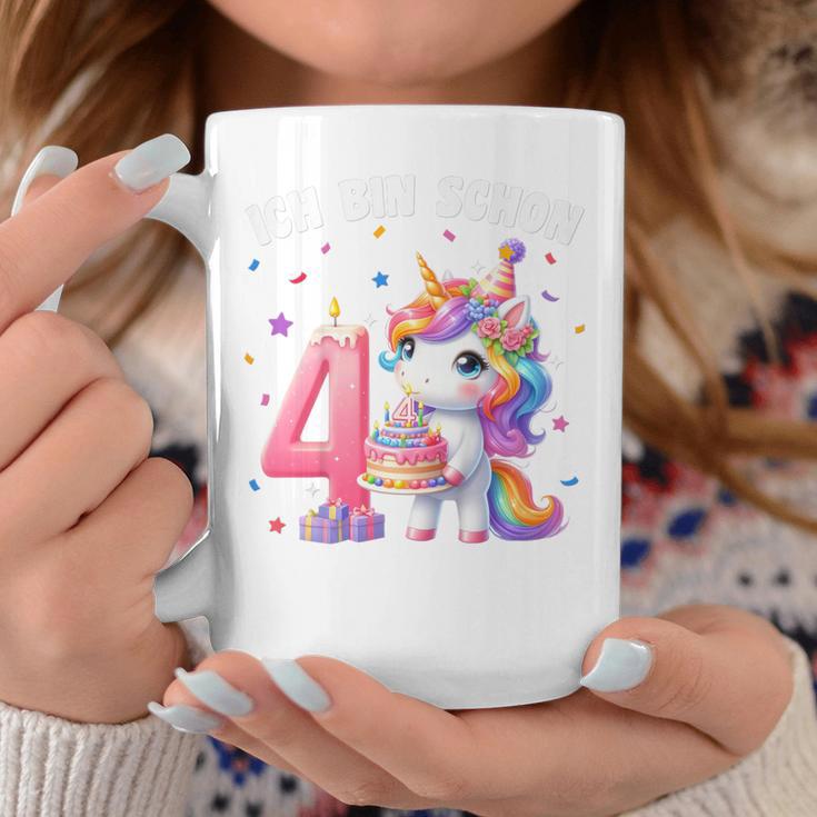 Kinder 4 Geburtstag Mädchen 4 Jahre Einhorn Party Outfit Einhorn Tassen Lustige Geschenke