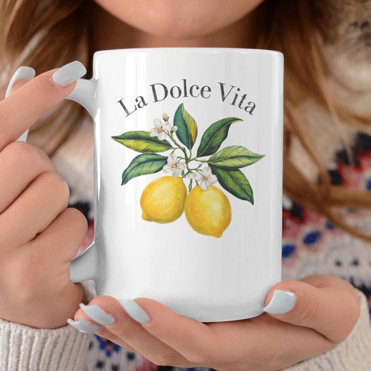 La Dolceita Lemon Italian Summer Limoncello Amalfi Coast Tassen Lustige Geschenke