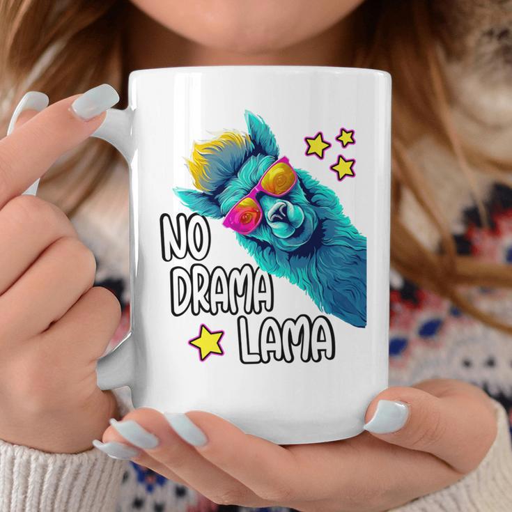 Lama No Drama With Sunglasses Cool Saying Alpaca Tassen Lustige Geschenke