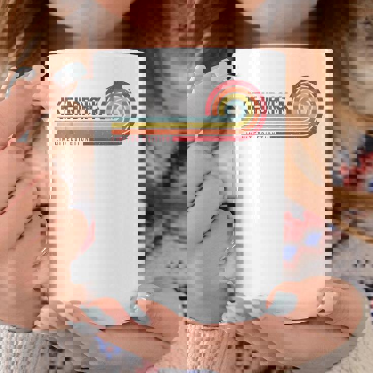I Love Kendrick Personalizado Retro Sunset Primer Nombre Taza de café Regalos divertidos