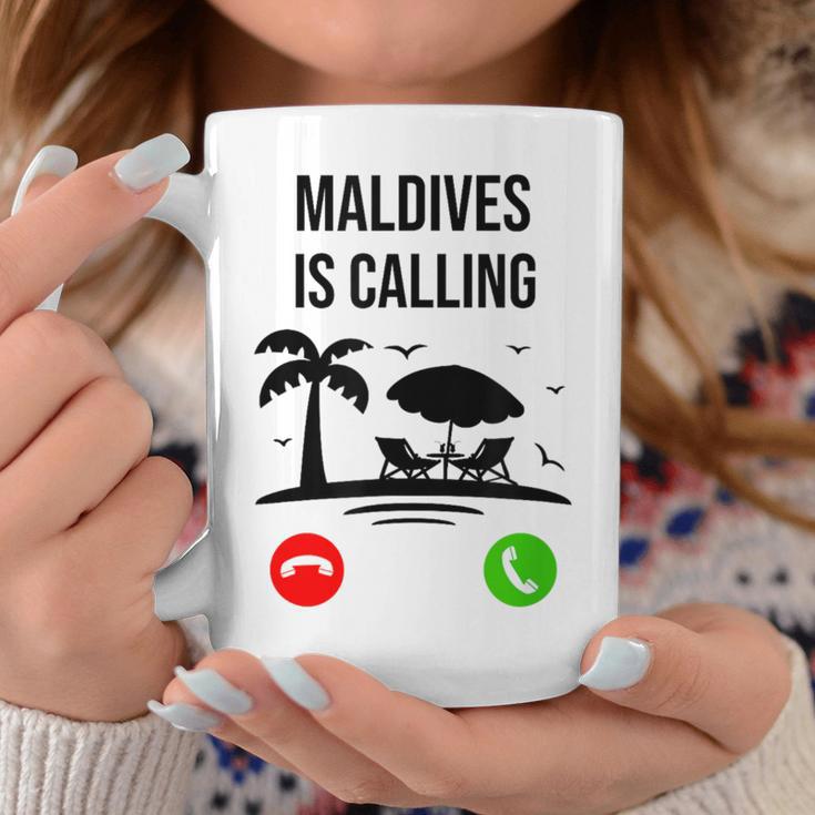 Maldives Calls Souvenir Holiday Travel Summer Tassen Lustige Geschenke