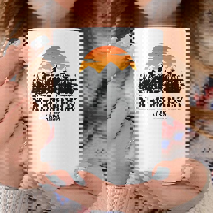 Parque Nacional Monte Mckinley Alaska Retro Taza de café Regalos divertidos