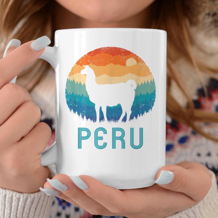 Peru Retro Llamaintage Machu Picchu Alpaca South American Tassen Lustige Geschenke