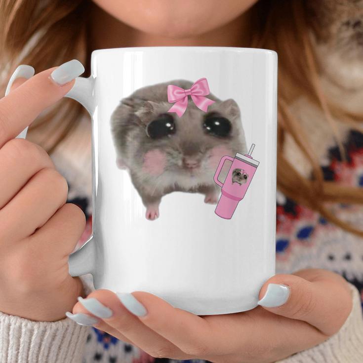 Sad Hamster Meme Drink Bottle Gray Tassen Lustige Geschenke