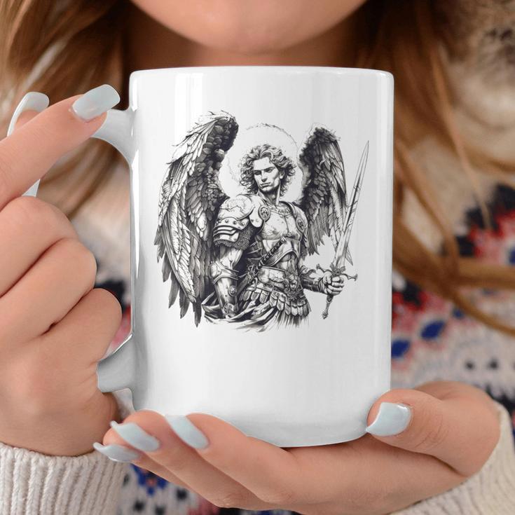 Saint Michael The Archangel Tattoo Style Tassen Lustige Geschenke