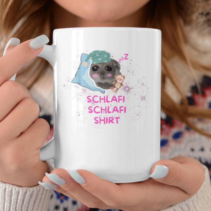 Schlafi Schlafi Hamster Meme Gray Tassen Lustige Geschenke