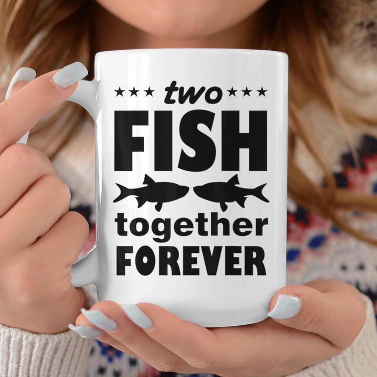 Two Fish Together Forever Angler Tassen Lustige Geschenke