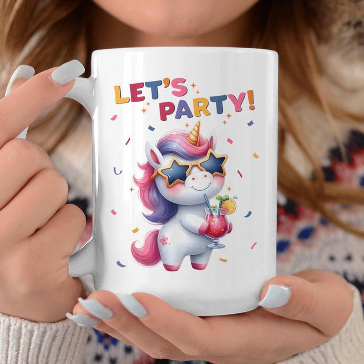 Unicorn Lets Party Outfit Boys Party Unicorn Tassen Lustige Geschenke