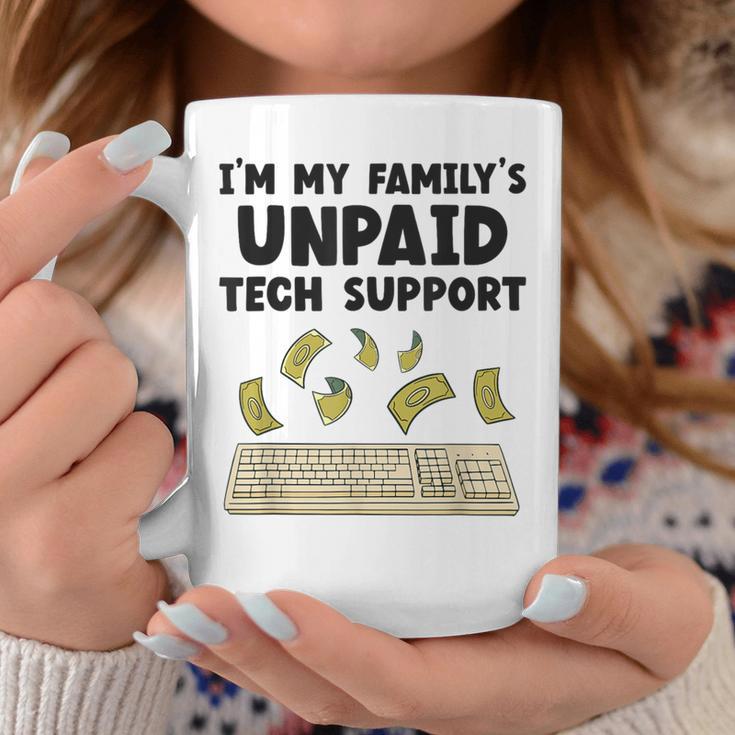 I Am The Unpaid Technical Support My Family Nerd Geek It Computer Gray Tassen Lustige Geschenke