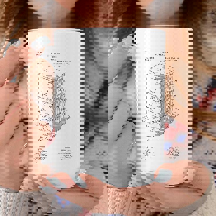 Vintage Patent Print 1885 Bee Hive Beekeeper Coffee Mug Unique Gifts