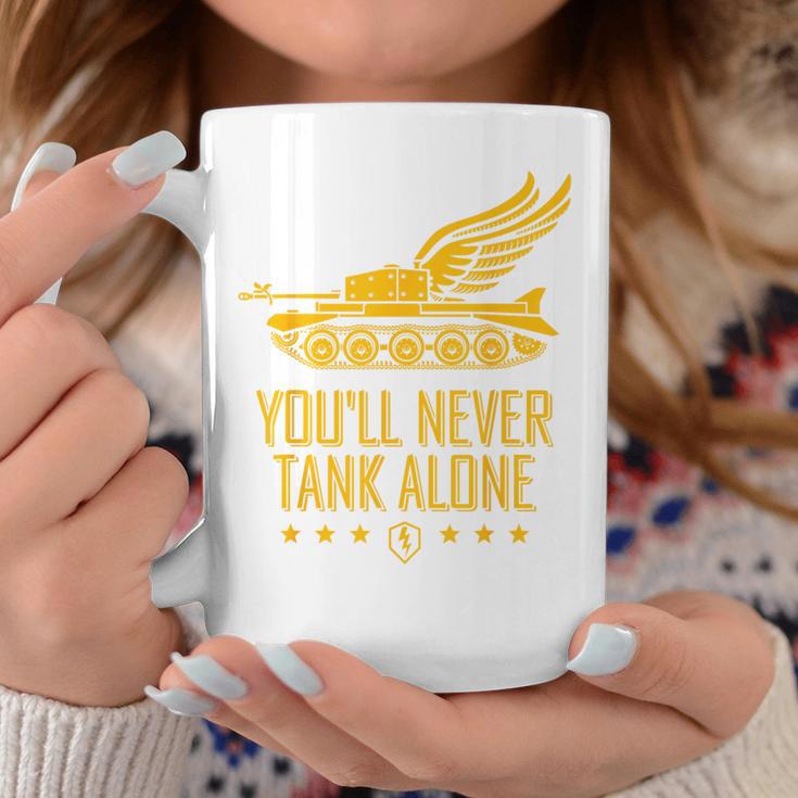 World Of Tanks Blitz You'll Never Tank Alone Tassen Lustige Geschenke